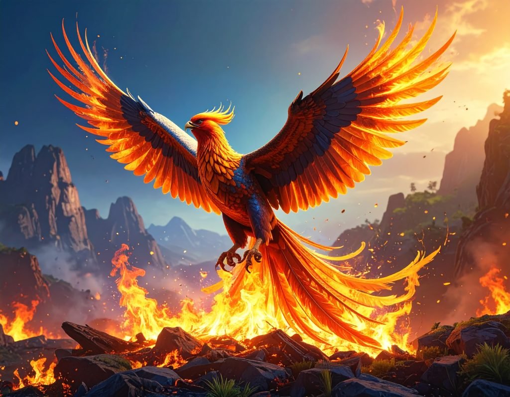 The proverbial phoenix rising from the ashes